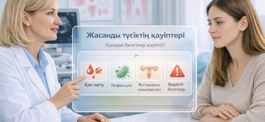 Жасанды түсіктің қауіптері мен асқынулары туралы гинеколог түсіндіруі