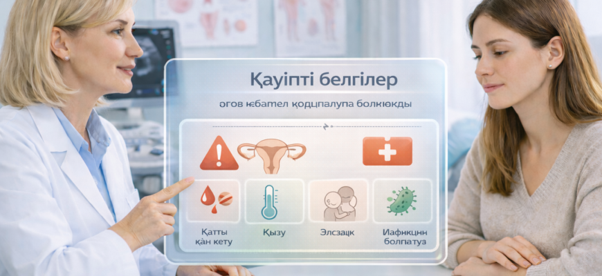 Түсік тастайтын дәріні өз бетімен қолданудың қауіпті белгілері және шұғыл медициналық көмек қажет болатын жағдайлар