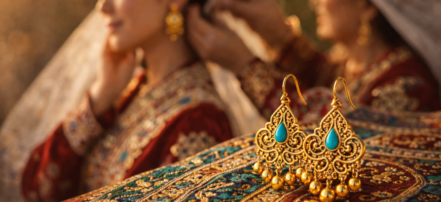құлақтағы алтын сырға мағынасы қазақ дәстүріндегі алтын сырға символикасы және сырға салу рәсімі