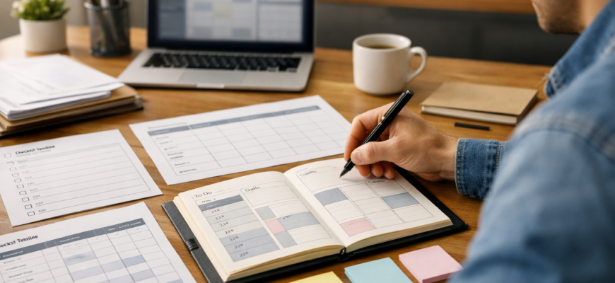 Қазақ тіліндегі жоспар үлгілері, шаблондары және мысалдары көрсетілген құрылымды жұмыс кеңістігі